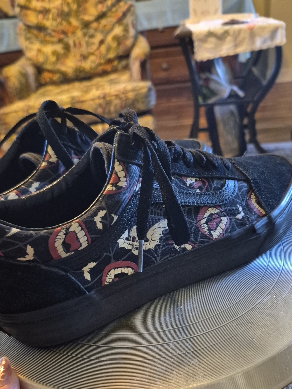 Vans Old Skool "Glow Frights" sneakers,Sz.Mens 8.5 Womens Sz.10. (#1533S) - Picture 4 of 16